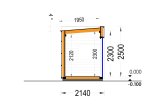 Friggebod PREMIUM L (isolerad, 34 mm + fasadbeklädnad), 3x2 m, 6 m² specification 6