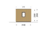 Attefallshus PREMIUM (isolerad, 34 mm + fasadbeklädnad), 6x3 m, 18 m² specification 5