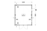 Enkelgarage MISSISSIPPI (44 mm), 5x6 m, 30 m² specification 1