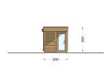 Bastuhus FREJA (44 mm), 4.5x2.5 m, 4.85 m² specification 3