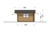 Attefallshus DREUX (34 mm), 5x4 m, 18 m² specification 5