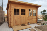 Friggebod med pulpettak LILLE (44 mm), 4x3 m, 12 m² customer 3