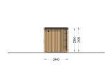 Bastuhus OKO (34 mm + fasadbeklädnad), 2.3x2.3 m, 4.1 m² specification 4