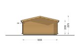 Attefallshus DREUX (34 mm), 5x4 m, 18 m² specification 4