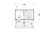 Bastuhus VIGOR (44 mm), 4.5x2.5 m, 4.9 m² specification 1