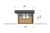 Friggebod WISSOUS (44 mm), 4x3 m, 12 m² specification 5