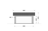 Garage byggsats - dubbelgarage LORA ALT DUO (med bred port), 6x6 m, 33 m² specification 3