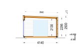 Attefallshus PREMIUM (isolerad, 34 mm + fasadbeklädnad), 7x4 m, 28 m² specification 6