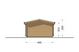 Attefallshus OSLO (34 mm), 5x4 m, 20 m² specification 5
