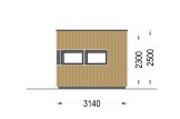 Friggebod PREMIUM L (isolerad, 34 mm + fasadbeklädnad), 3x3 m, 9 m² specification 5