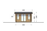 Friggebod POOLHOUSE (44 mm), 4x3 m, 12 m² specification 2