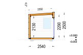 Friggebod PREMIUM S (isolerad, 34 mm + fasadbeklädnad), 4,1x2,4 m, 10 m² specification 6