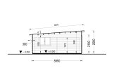 Dubbelgarage MODERN (44 mm), 6x6 m, 36 m² specification 6