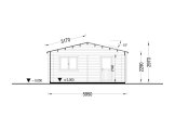 Dubbelgarage ALTERNATIVE (44 mm), 6x6 m, 36 m² specification 6