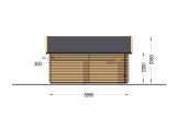 Dubbelgarage TWIN DUO (44 mm), 6x6 m, 36 m² specification 4