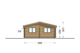Enkelgarage MULTI (44 mm) 4x6 m med dubbel carport 5,5x6 m specification 3