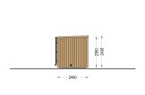 Bastuhus OKO (34 mm + fasadbeklädnad), 2.3x2.3 m, 4.1 m² specification 3