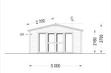 Bastustuga med relax och omklädningsrum ELDA (44 mm), 5x5 m, 25 m² (3 rum) specification 2
