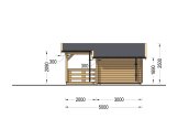 Attefallshus ISLA (34 mm), 6x5 m, 18 m² + altan 7 m² specification 5