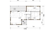 Fritidshus ADELE S (Isolerad, 44+44 mm), 60 m² specification 1