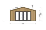 Attefallshus PIA S (34 mm + fasadbeklädnad), 5x5 m, 25 m² specification 2