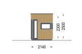 Friggebod PREMIUM L (isolerad, 34 mm + fasadbeklädnad), 2x2 m, 4 m² specification 2