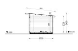 Friggebod med pulpettak DREUX (34 mm), 4x3 m, 12 m² specification 6