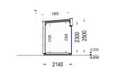 Friggebod PREMIUM L (34 mm + fasadbeklädnad), 2x2 m, 4 m² specification 6