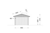 Carport byggsats LORA C, 4x6 m, 24 m² specification 5