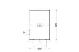 Enkelgarage MODERN (44 mm), 4x6 m, 24 m² specification 1
