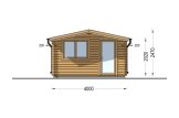 Friggebod DREUX (44 mm), 4x3 m, 12 m² specification 2