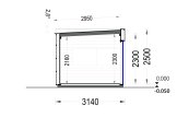 Friggebod PREMIUM L (34 mm + fasadbeklädnad), 3x3 m, 9 m² specification 6