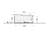 Enkelgarage MODERN (44 mm), 4x6 m, 24 m² specification 6