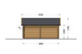 Enkelgarage TWIN (44 mm), 4x6 m, 24 m² specification 3