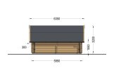 Enkelgarage TEXAS (44 mm), 6x6 m, 36 m² specification 3