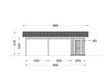Carport byggsats LORA C, 4x6 m, 24 m² specification 4