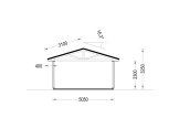 Garage byggsats - enkelgarage LORA, 5x6 m, 28 m² specification 6