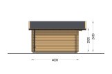 Friggebod DREUX (44 mm), 4x4 m, 16 m² specification 3
