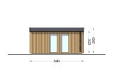 Bastuhus SERENE (34 mm + fasadbeklädnad), 5.3x2.5 m, 5 m² specification 5