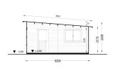 Enkelgarage MODERN (44 mm), 3.6x5.4 m, 20 m² specification 6