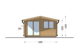 Friggebod WISSOUS (44 mm), 4x3 m, 12 m² specification 2