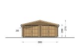 Dubbelgarage CLASSIC DUO (44 mm), 6x8 m, 48 m² specification 2