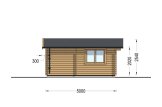 Attefallshus NINA (34 mm), 5x5 m, 25 m² specification 3
