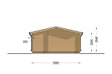 Attefallshus NINA (34 mm), 5x5 m, 25 m² specification 4