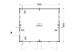 Dubbelgarage MODERN (44 mm), 6x5 m, 30 m² specification 1