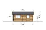Enkelgarage CLASSIC (44 mm), 6x6 m, 36 m² specification 3