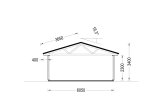 Garage byggsats - dubbelgarage LORA ALT DUO, 9x6 m, 51 m² specification 6
