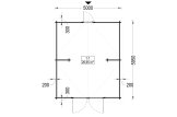 Enkelgarage BARN (44 mm), 5x6 m, 30 m² specification 1