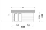 Bastustuga med relax och omklädningsrum ELDA (44 mm), 5x5 m, 25 m² (3 rum) specification 5
