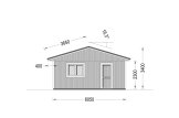 Garage byggsats - dubbelgarage LORA ALT DUO (med bred port), 6x6 m, 33 m² specification 4